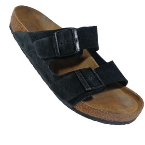 Birkenstock Black Suede Sandals